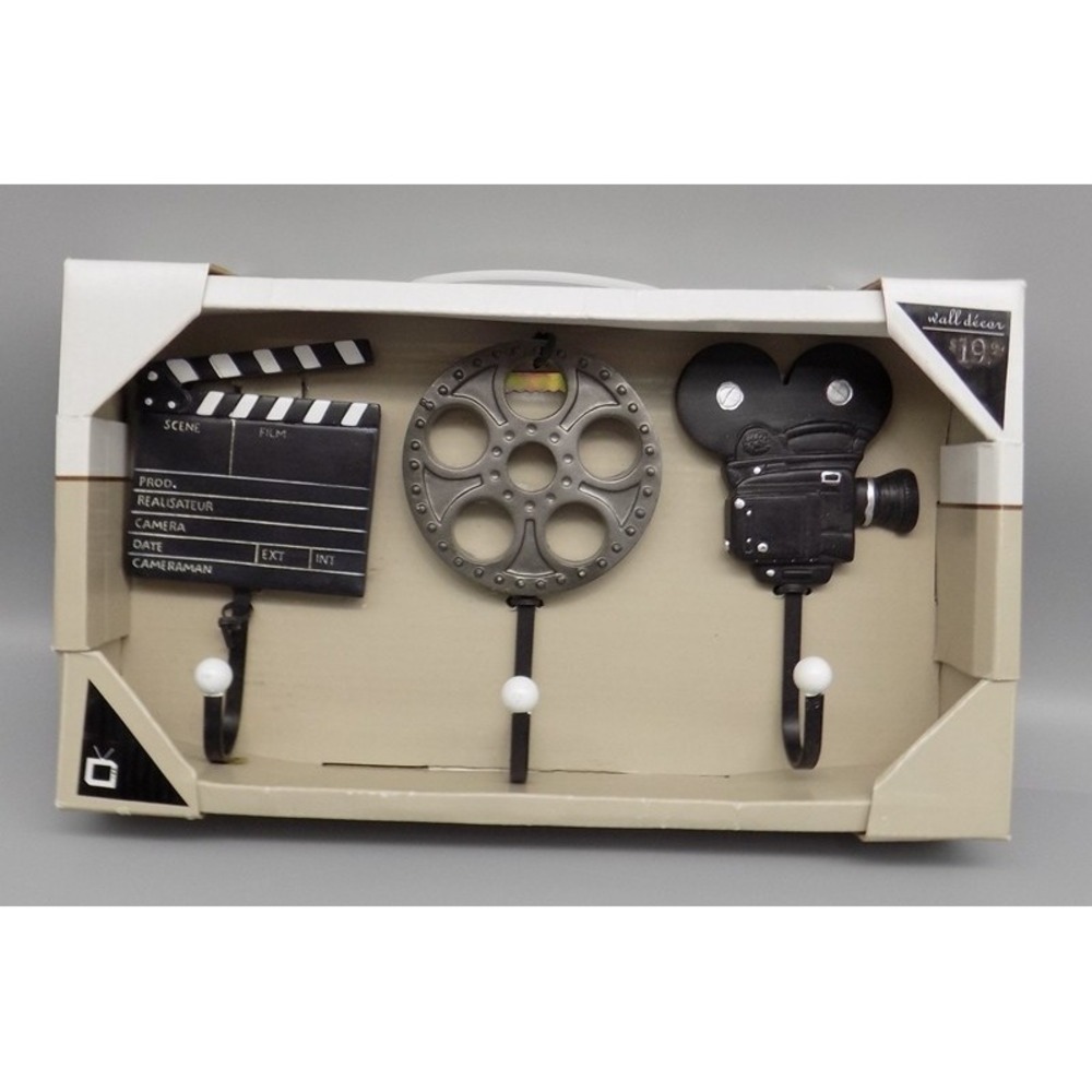 Home Theater Wall Hooks Camera Clapboard Reel ICA Home Decor New